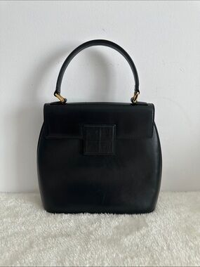 Givenchy Black Leather Top-Handle Bag - Elegant Structured Handbag